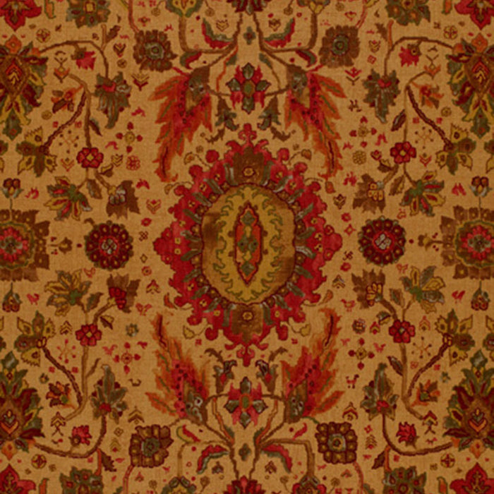 Schumacher Jahanara Carpet Tea Leaf Fabric 172792