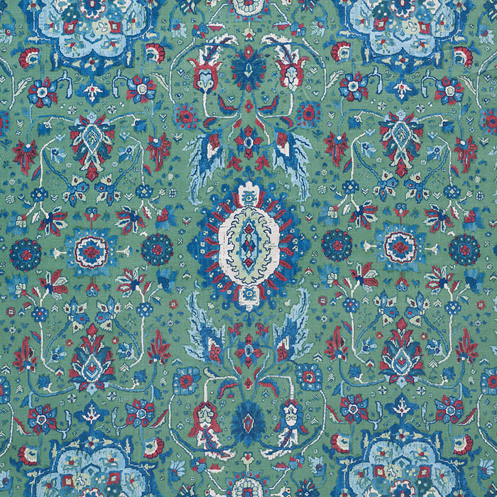 Schumacher Jahanara Carpet Jade Fabric 172793