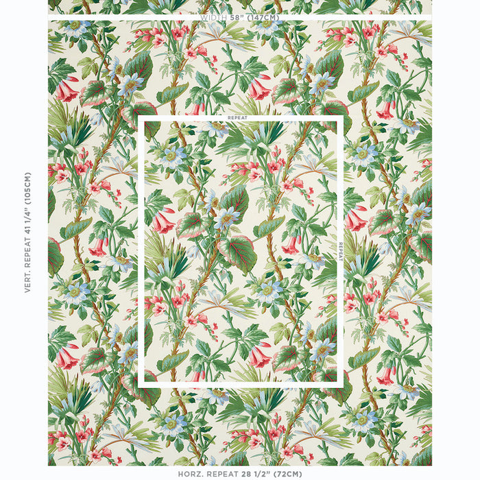 Schumacher Palmetto Garden Tropic Fabric 172951