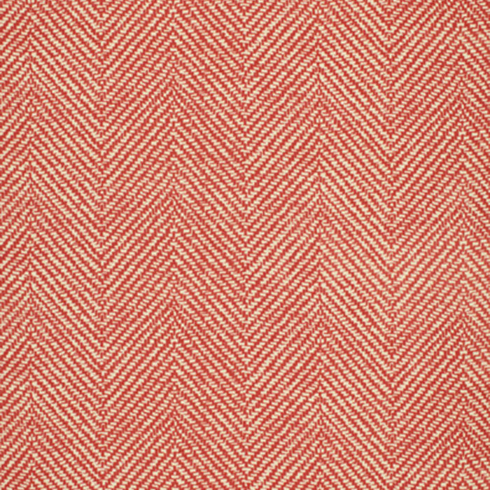 Schumacher Chevron D'Ete Coral Fabric Sample 173040