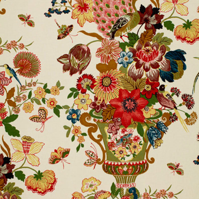 Schumacher Lansdale Bouquet Spring Fabric Sample 173070