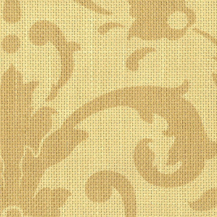 Schumacher Linwood Raffia Damask Straw Fabric 173360