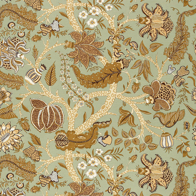 Schumacher Jaipur Tree Robin'S Egg Fabric 173541