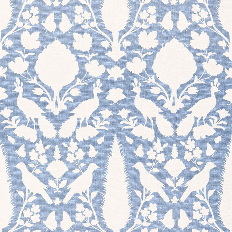 Schumacher Chenonceau Sky Fabric 173567