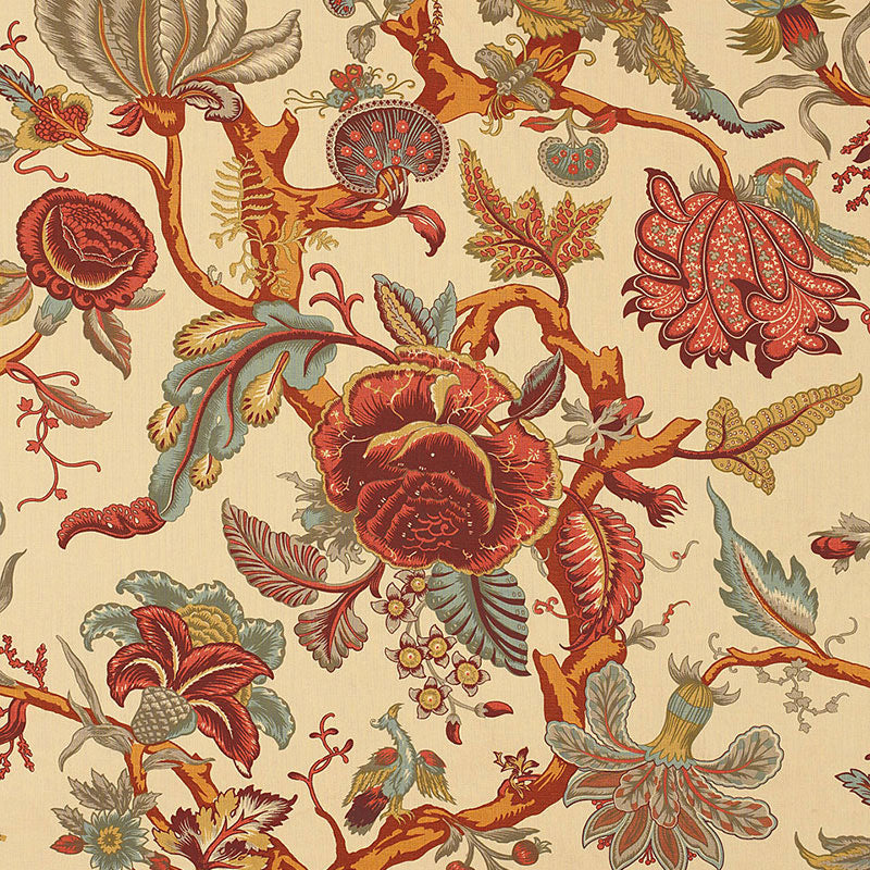 Schumacher Mandalay Tree Document Fabric 173601