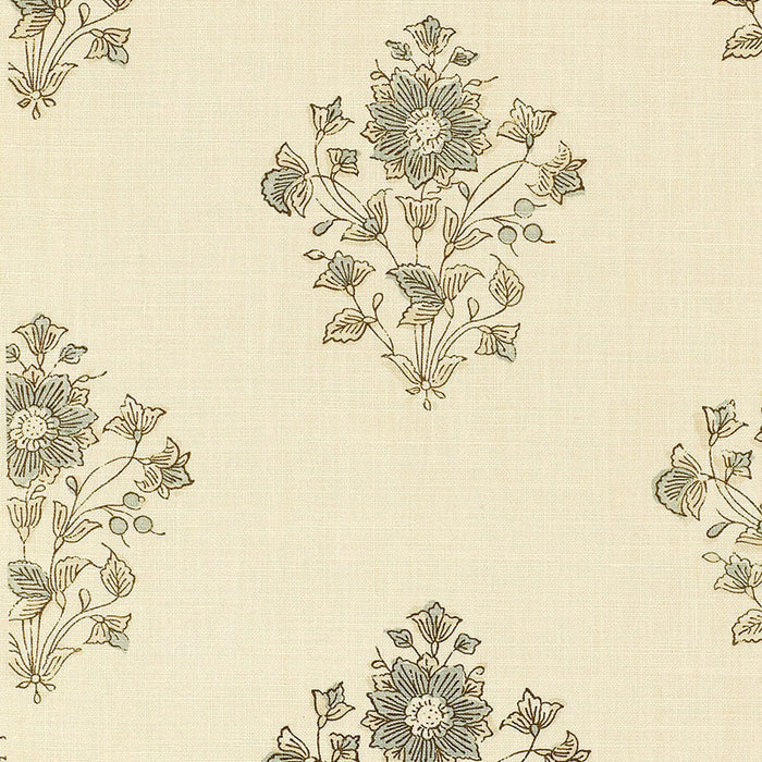 Schumacher Beatrice Bouquet Mineral Fabric Sample 173761