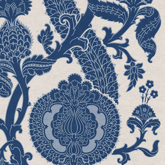 Schumacher Shalkar Indigo Fabric Sample 173902