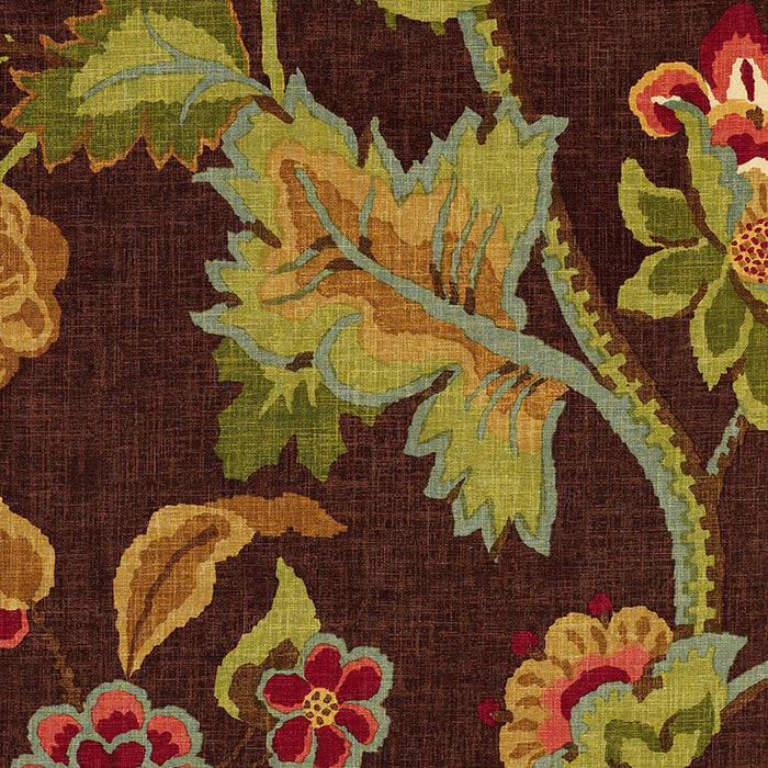 Schumacher Khantau Tree Mahogany Fabric 173912