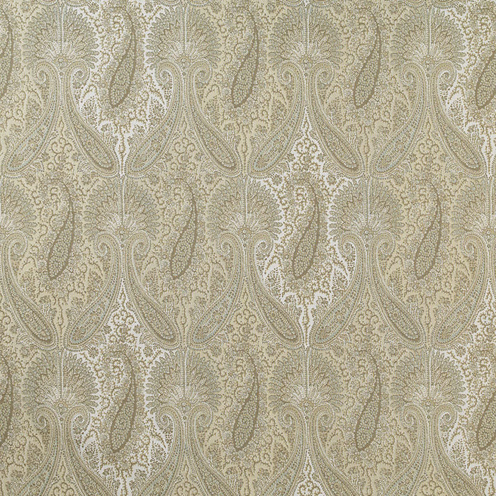 Schumacher Sarawak Paisley Alabaster Fabric Sample 174381