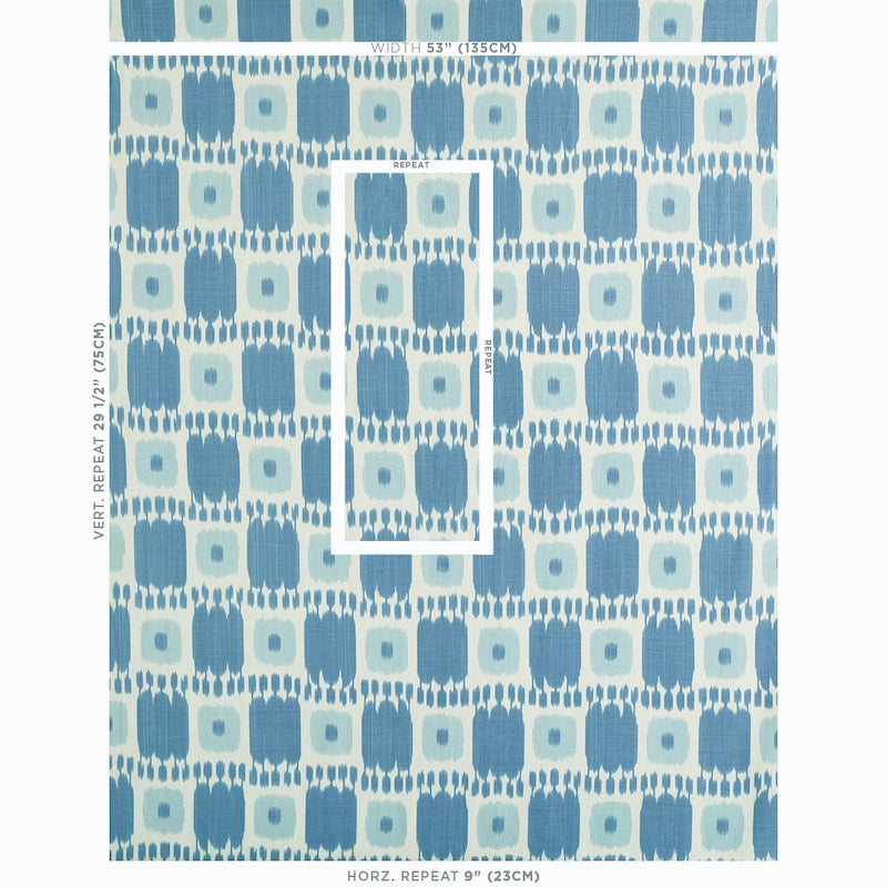 Schumacher Kandira Sky Fabric 174404