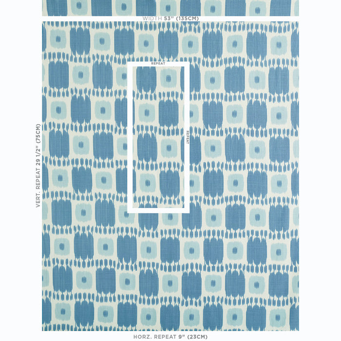 Schumacher Kandira Sky Fabric 174404