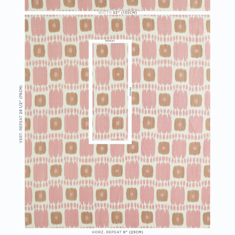 Schumacher Kandira Pink Fabric Sample 174406