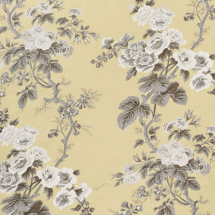 Schumacher Pyne Hollyhock Buttercup Fabric 174456