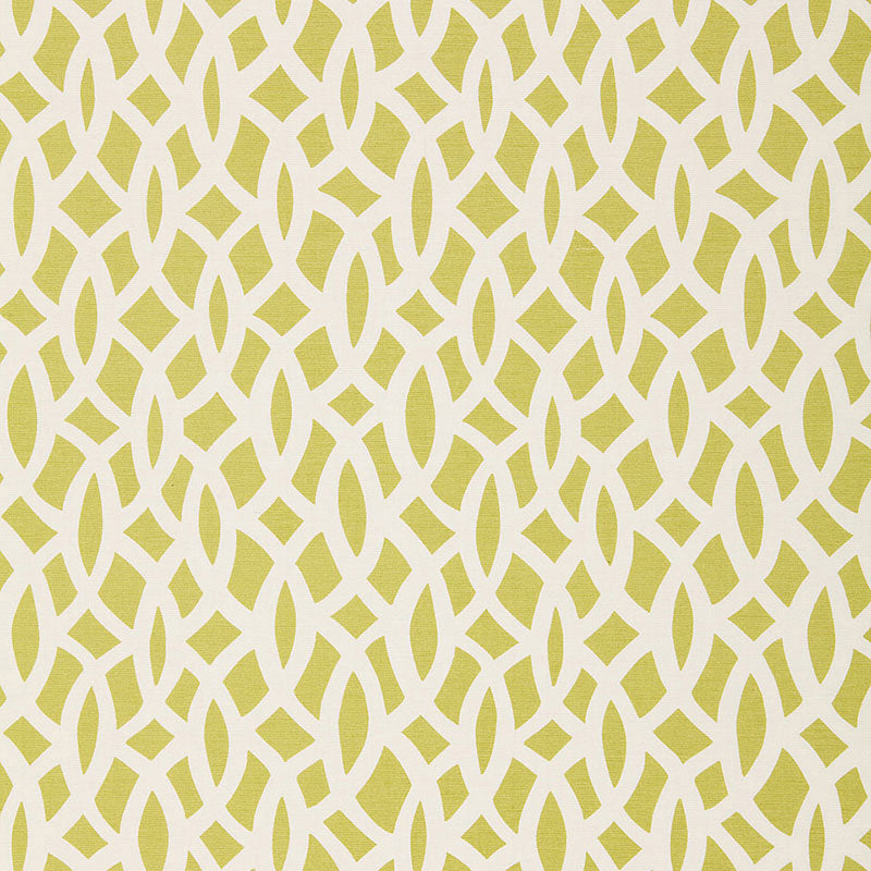 Schumacher Chain Link Chartreuse Fabric 174491