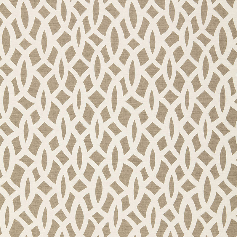 Schumacher Chain Link Flax Fabric 174492