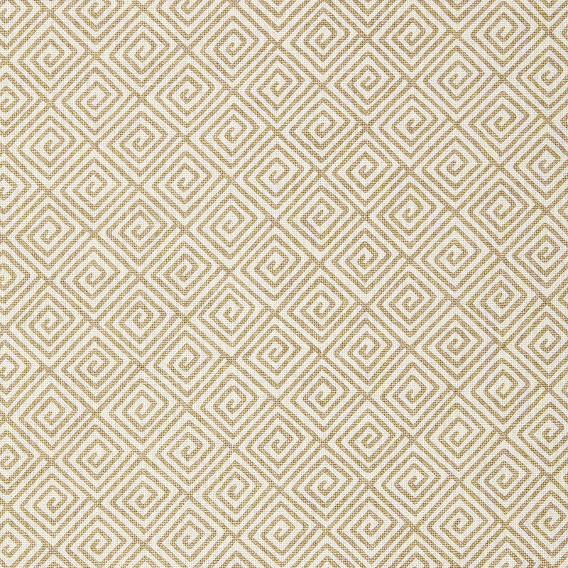 Schumacher Greek Key Sand Fabric 174500