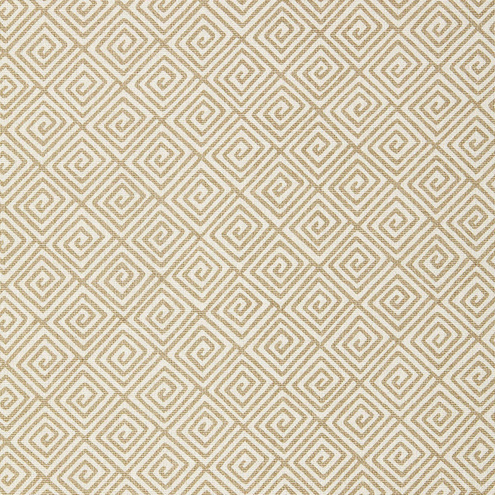 Schumacher Greek Key Sand Fabric Sample 174500