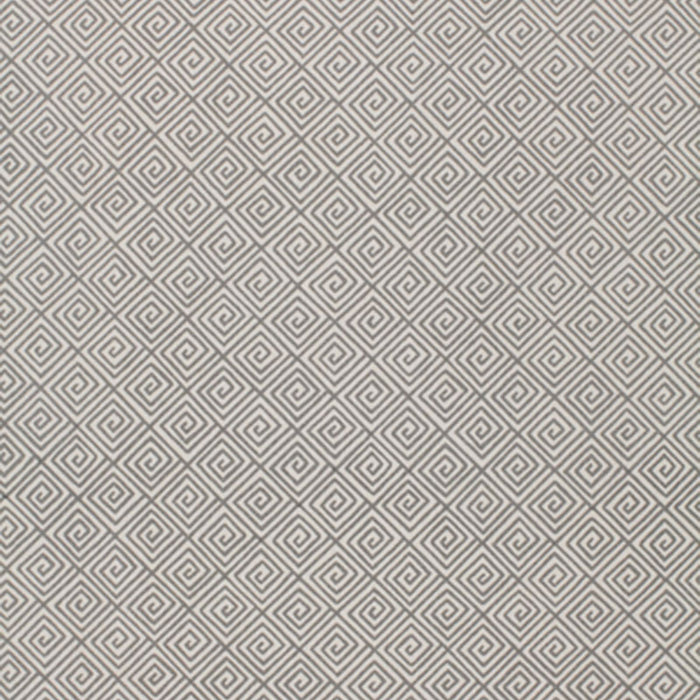 Schumacher Greek Key Smoke Fabric 174501