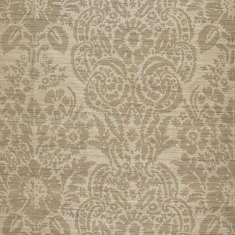 Schumacher Malay Damask Print Chanterelle Fabric 174612