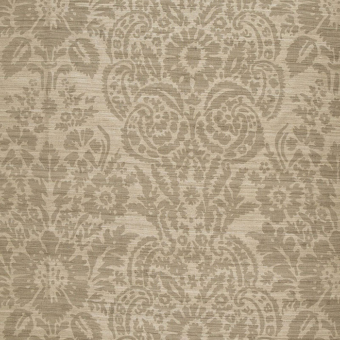 Schumacher Malay Damask Print Chanterelle Fabric Sample 174612