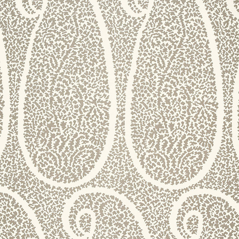 Schumacher Ambala Paisley Oyster Fabric 174643