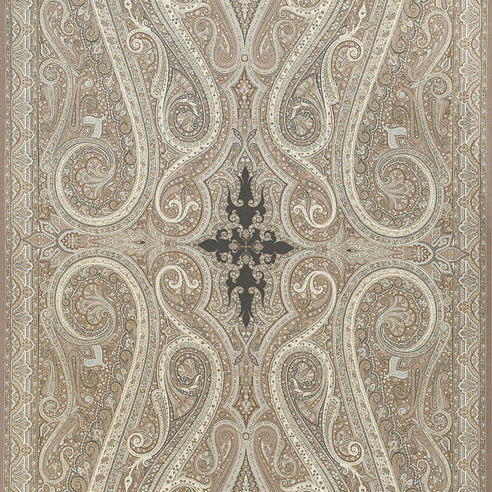 Schumacher Pasha Paisley Stone Fabric 174803