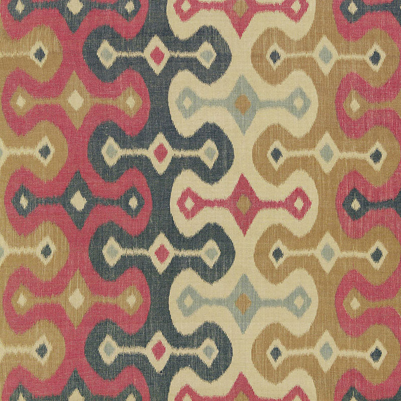 Schumacher Darya Ikat Spice Fabric 174831