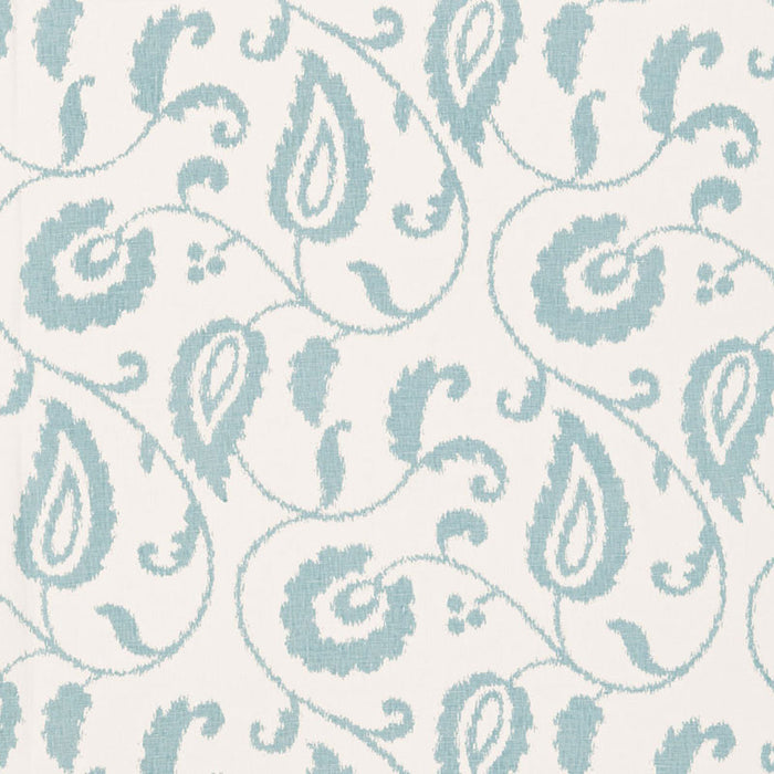 Schumacher Malacca Ikat Vine Lake Fabric 175012