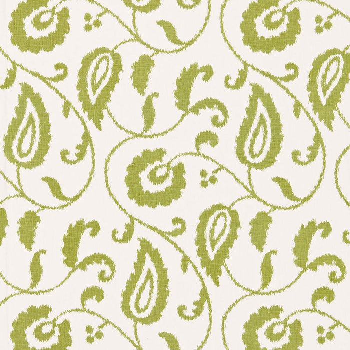 Schumacher Malacca Ikat Vine Willow Fabric Sample 175013