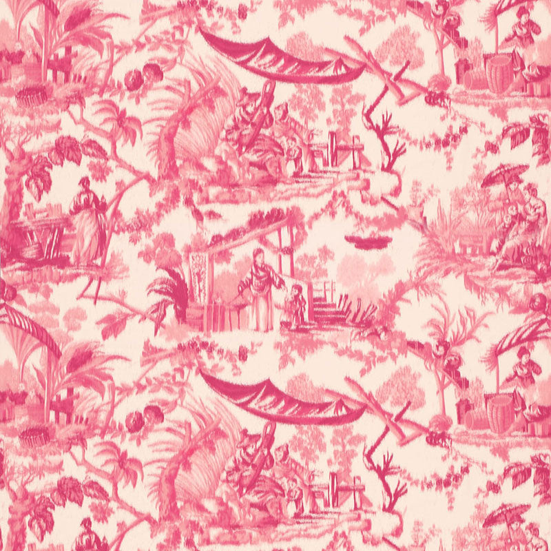 Schumacher Pavillon Chinois Peony Fabric 175100