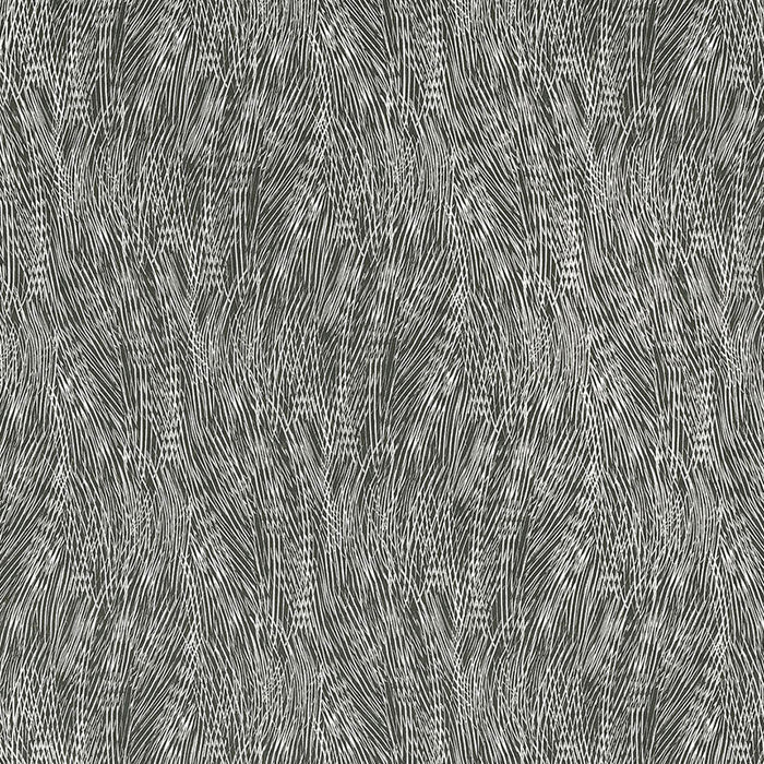 Schumacher Grand Cascade Charcoal Fabric Sample 175352