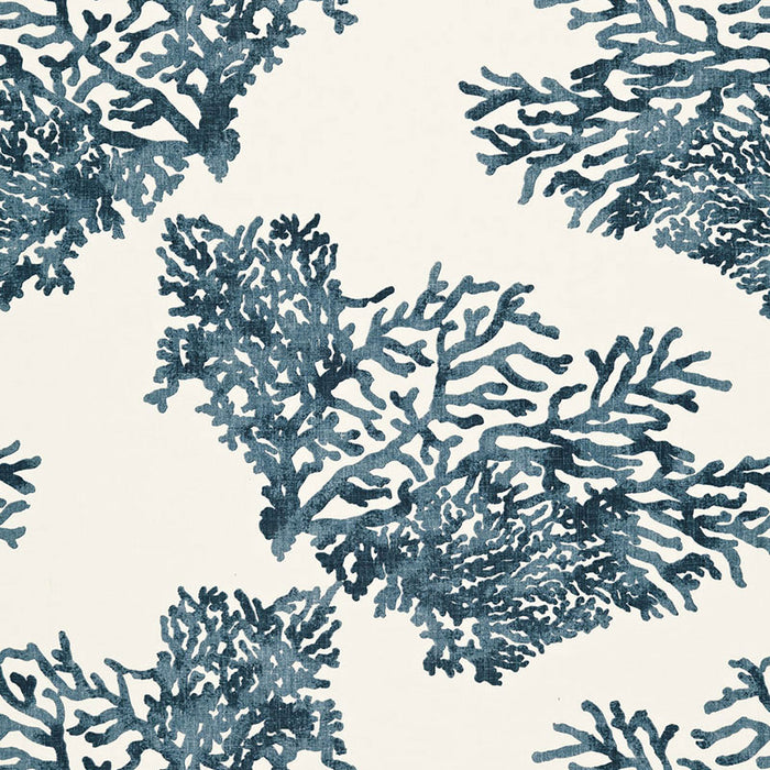 Schumacher Great Barrier Reef Indigo Fabric 175361