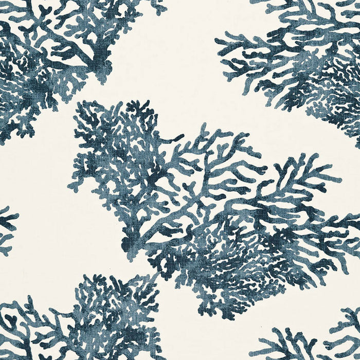 Schumacher Great Barrier Reef Indigo Fabric Sample 175361