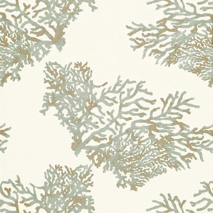 Schumacher Great Barrier Reef Moonstone Fabric Sample 175362