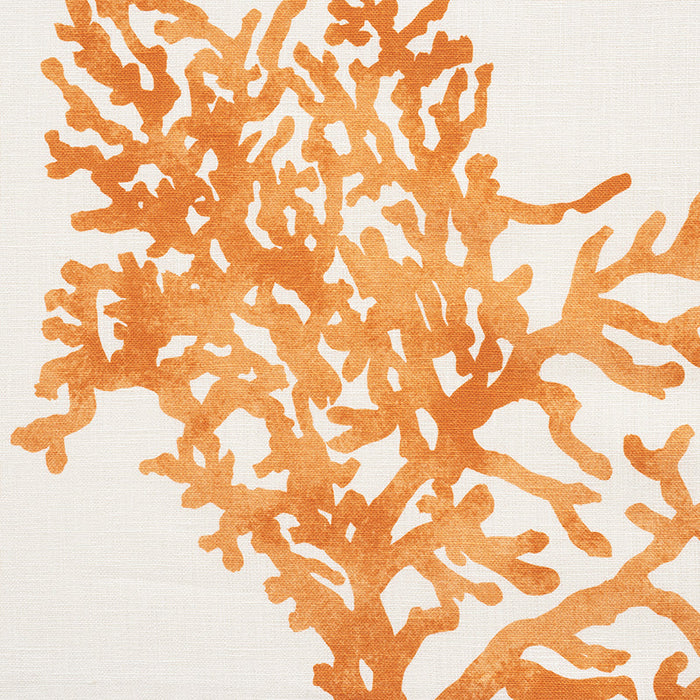 Schumacher Great Barrier Reef Orange Fabric Sample 175366