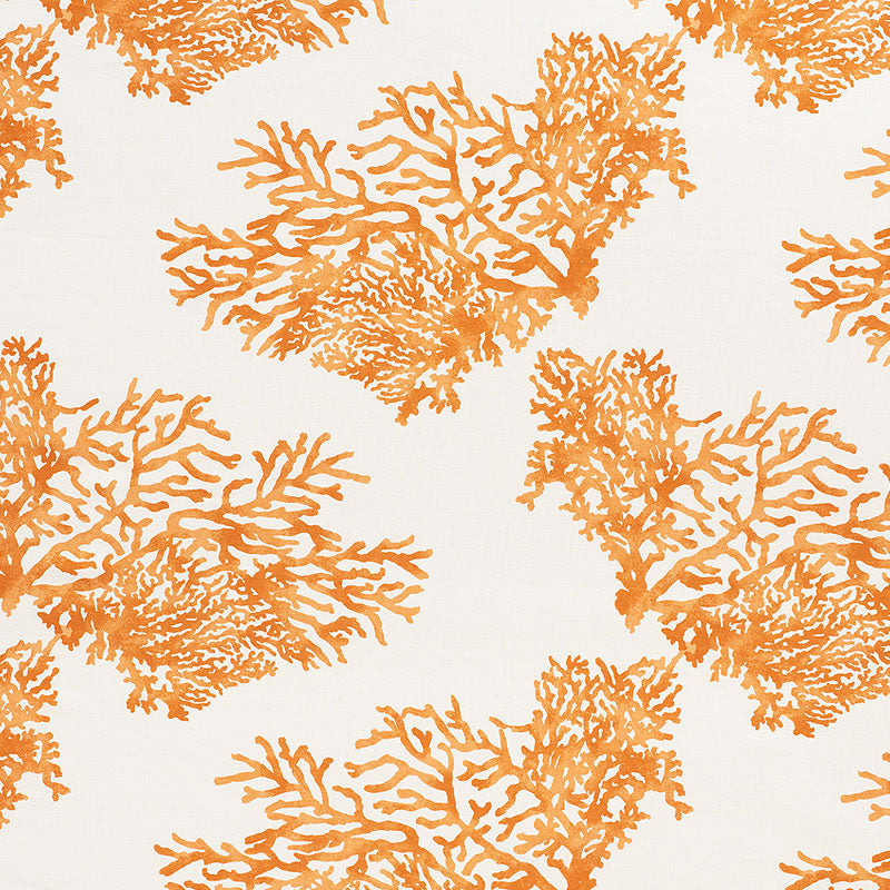 Schumacher Great Barrier Reef Orange Fabric 175366