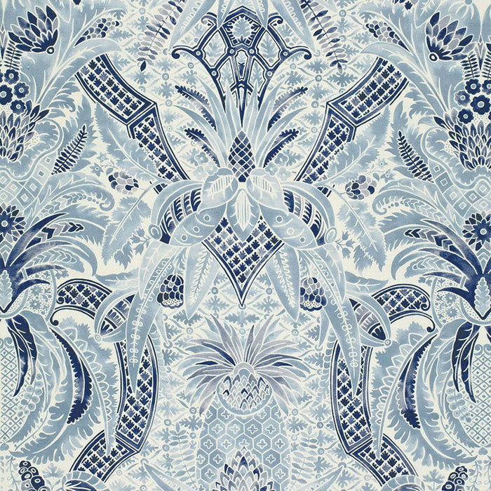 Schumacher Cap Ferrat Pacific Fabric Sample 175580