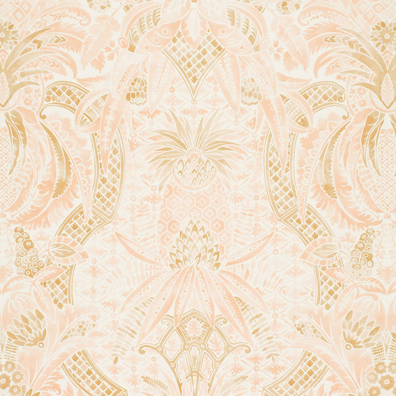 Schumacher Cap Ferrat Blush Fabric 175581