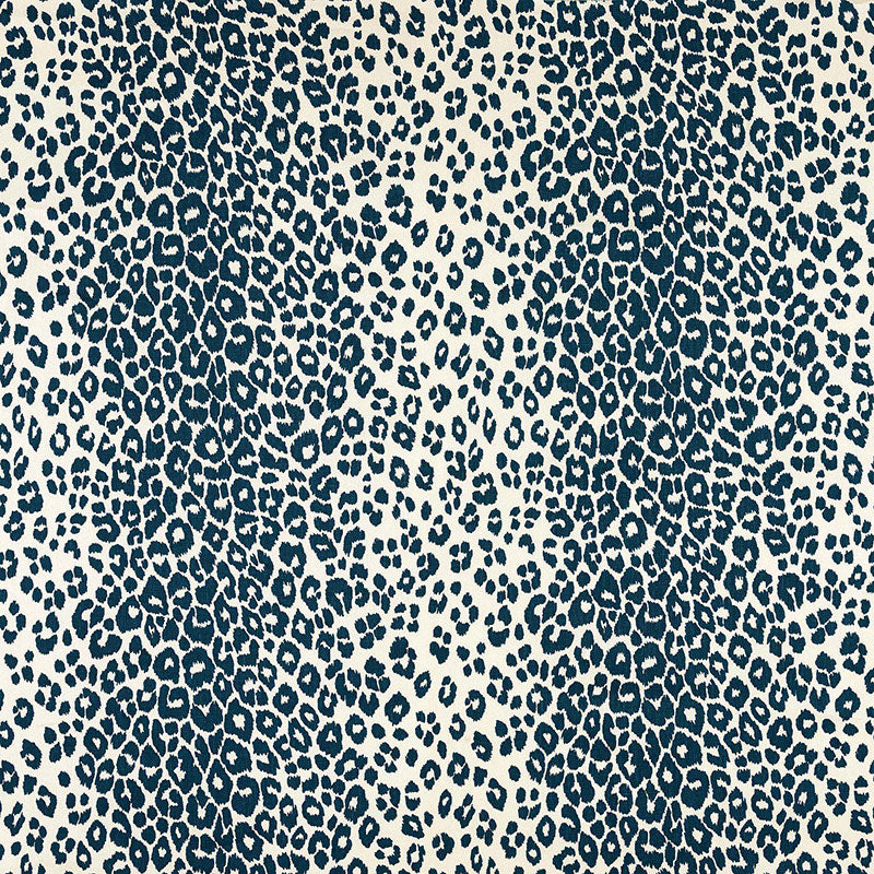 Schumacher Iconic Leopard Ink Fabric 175720