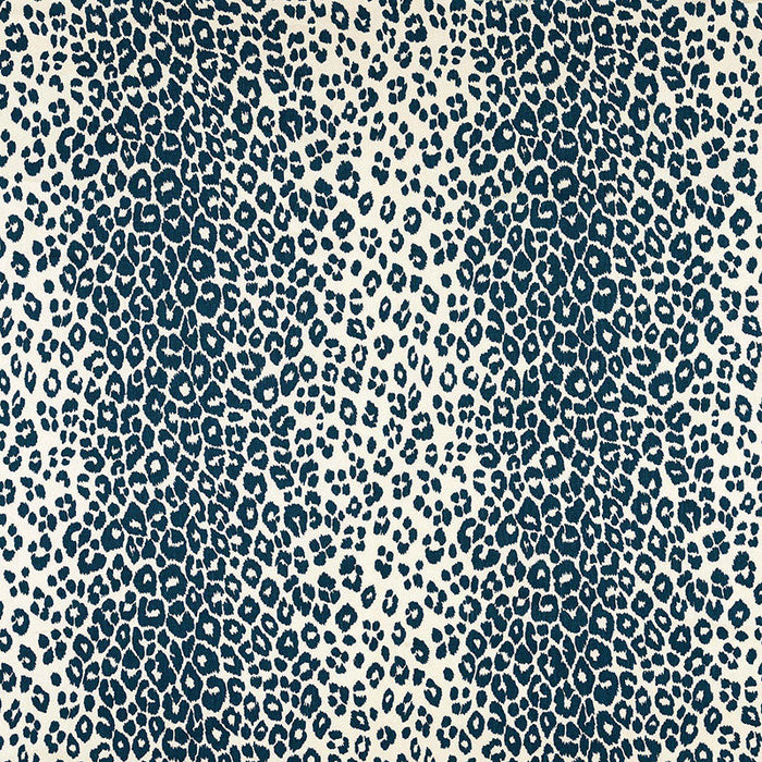 Schumacher Iconic Leopard Ink Fabric Sample 175720