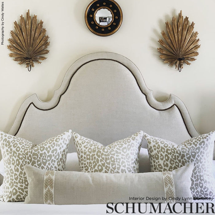 Schumacher Iconic Leopard Linen Fabric 175721