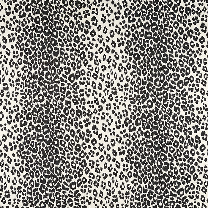 Schumacher Iconic Leopard Graphite Fabric 175722