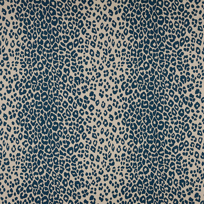 Schumacher Iconic Leopard Ink/Natural Fabric 175724