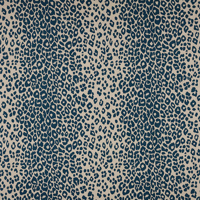 Schumacher Iconic Leopard Ink/Natural Fabric Sample 175724