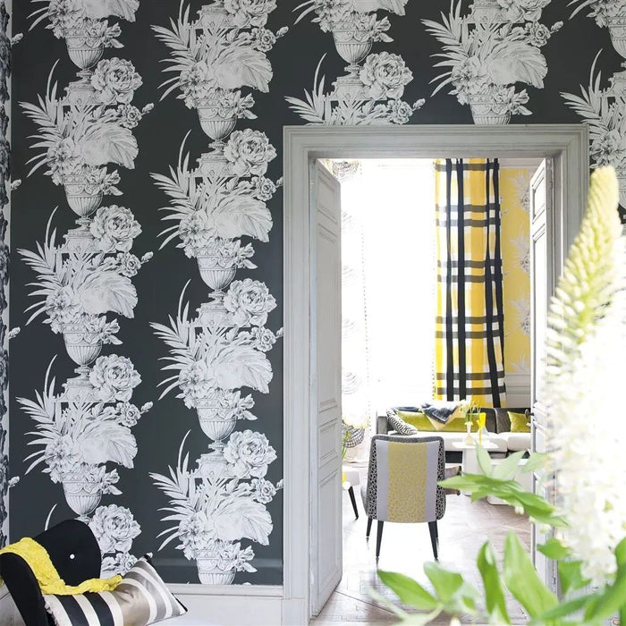 Designers Guild Palazzetto Charcoal Wallpaper P548/03