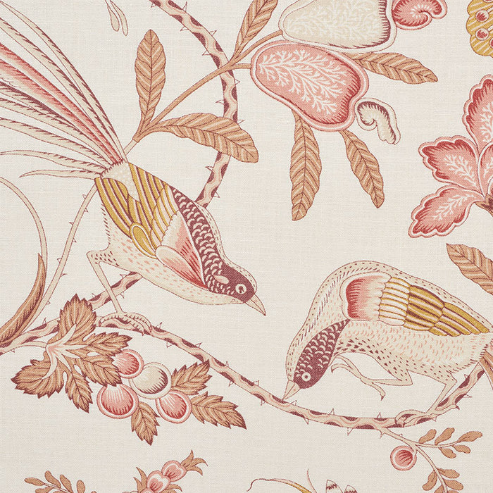 Schumacher Campagne Rose & Ochre Fabric Sample 175955