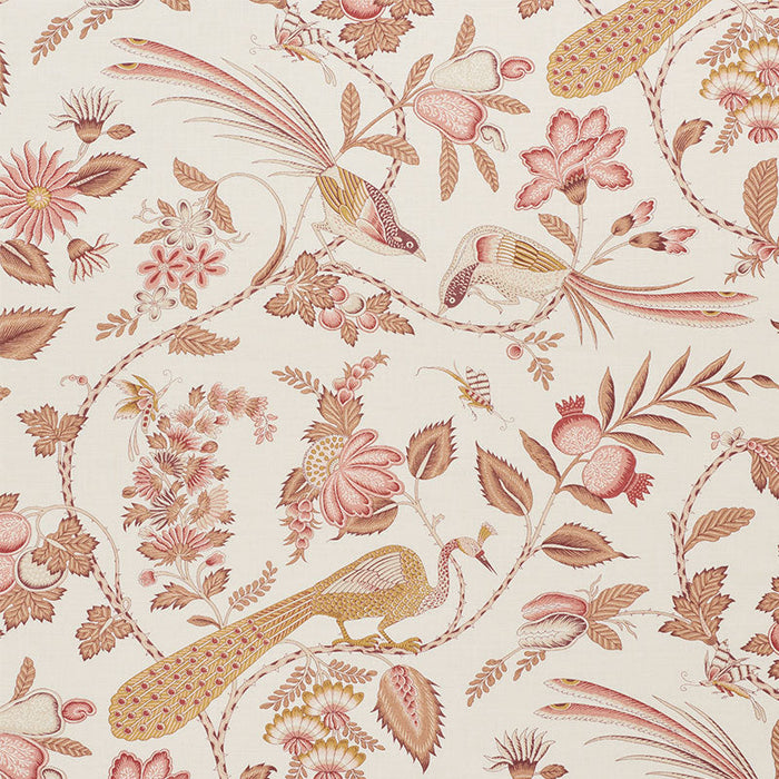 Schumacher Campagne Rose & Ochre Fabric Sample 175955