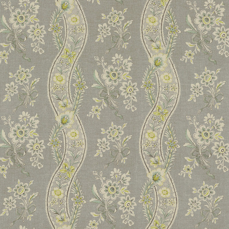 Schumacher Le Castellet Grisaille & Jonquil Fabric 175981