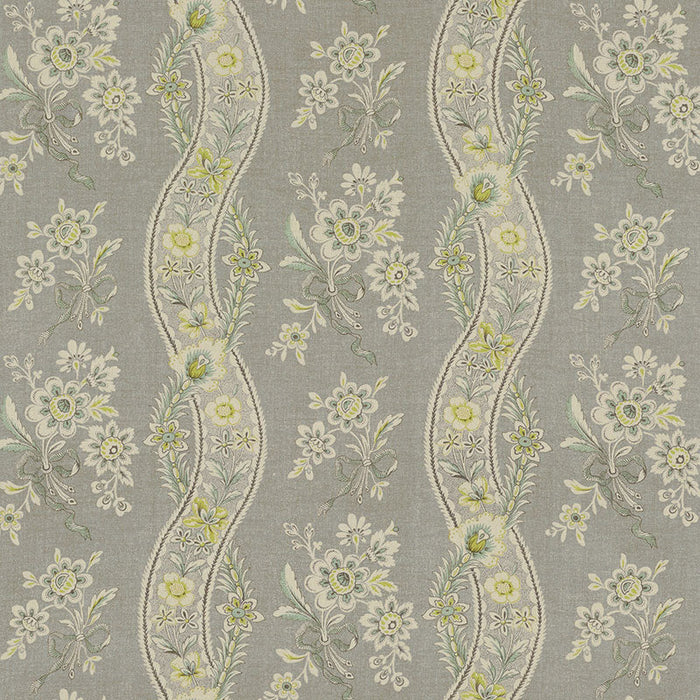 Schumacher Le Castellet Grisaille & Jonquil Fabric Sample 175981