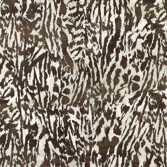 Schumacher Feline Darkwood Fabric Sample 175992